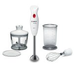 Bosch clevermixx msm24500 - mixeur  main - 400 watt - blanc / rouge