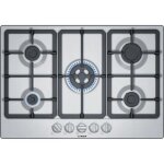 Bosch serie pgq7b5b90 table de cuisson au gaz acier inoxydable - 5 foyers