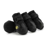 Bottes de protection pour chien, chaussures imperm�ables pour chien avec sangles r�glables r�fl�chissantes ...