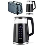 Bouilloire thire sans fil automatique en verre 1, 7 l 2200 w arrt automatique rotation  360 sur son ...