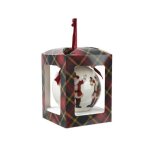 Boule de no�l kaemingk boule mousse brillant n?ud