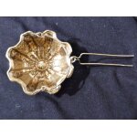 Boule panier a thé en argent massif art nouveau Boule panier a thé en argent massif art nouveau