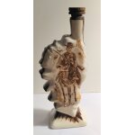 Bouteille en cramique fine corsica dcor ane / chasseur