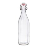 Bouteille cylindrique limonade avec bouchon mcanique