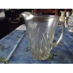 Broc a eau, transparent en verre 1litre