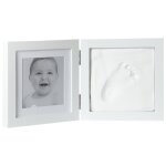 Cadre photo avec 1 empreinte - prmaman - blanc