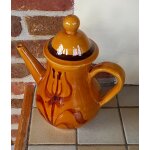 Caf�i�re verseuse fa�ence de longchamp - france ann�es 50 / 70 - dimensions 27x21cm env.