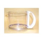 Cafetiere 12 tasses a cafe verseuse a poignee blanche pichet en verre pyrex broc reservoir boisson machine ...