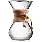 Cafeti�re 6 tasses chemex + 100filtres chemex + bouilloire buono aluminium 1, 2l