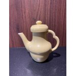 Cafeti�re ancienne 1�2 tasses ¿ c�ramique emaill�e jaune, ann�es 50 / 60