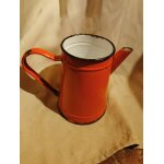 Cafetire vintage mtal emaill rouge.