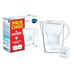 Carafe filtrante 2. 4 l blanche brita marella + 2 cartouches incluses Carafe filtrante 2. 4 l blanche brita marella + 2 cartouches incluses