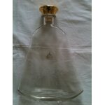 Superbe carafe grave whisky ( symbole aigle ) en verre - hauteur 27 cm