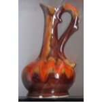 Carafe / pichet en céramique tons orange / marron - poterie georges a pougues - les - eaux (nièvre) - ... Carafe / pichet en céramique tons orange / marron - poterie georges a pougues - les - eaux (nièvre) - ...