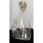 Carafe en verre a cognac / armagnac (vide) + bouchon mtallique h. 27cm - boutique axonalix