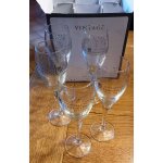 Carton 5 flutes publicitaires - champagne lasseaux et fils - modle vintage 13cl - hauteur 19cm , diamtre ...