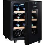 Cave  vin climadiff cc12 - 34. 5x46x48 cm (lxpxh) - 31 litres - classe g - noir