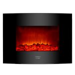 Cecotec chemin�e �lectrique ready warm 2200 curved flames. 2000w, 22 , 2 niveaux de puissance, 20m2, ...