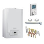 Chaudire gaz condensation mpx mi slim de dietrich 29 kw complte (dosseret + douilles + ventouse) avec ...