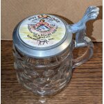 Chope a bire allemande en verre et etain