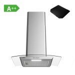 Ciarra cbcs6506b - ow hotte murale 60cm 650m / h verre inox a + +