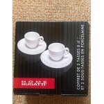 Coffret de 2 tasses 8cl et 2 sous tasses en porcelaine ( home bugatti)