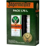 Coffret jagermeister - 35% - 175cl & 4 verres eco - cups & 1 pompe