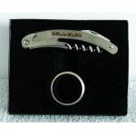 Coffret du sommelier 2 pices. tire bouchon a couteau. stop goutte. cela - elec