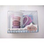 Coffret a th - mug - repose sachet - boule a th - la folie des macarons