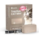 Collier gps - tractive - cat mini - moniteur de sant� - marron - pour chat