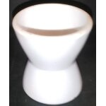 Coquetier -   diabolo   - en porcelaine blanche