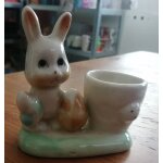 Coquetier lapin en porcelaine