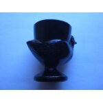 Coquetier noir porcelaine