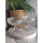 Coupes a glaces verre relief