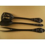 Couverts a salade en eb�ne ( lot de 3)
