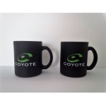Coyote gps - lot de 2 tasses - mugs - noir