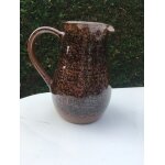 Cruche pichet en poterie marron - neuf