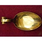 Cuill�re a pr�sentation mise en bouche m�tal dor�