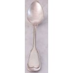 Cuill�re a soupe - mod�le au filet - poin�ons orf�vre et 93 - taille 20. 5cm - couvert d'argenterie christofle ...