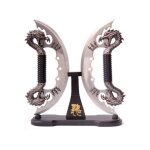 Dagues fantastiques double silver dragon fantasy couteau repliksword