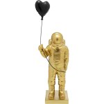 D�co astronaute dor� ballon coeur noir kare design