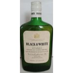 Demi bouteille de whisky black & white anne 1970