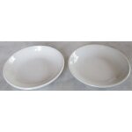 Deux coupelles blanches en cramique diamtre 10cm - porcelaine anglaise churchill supervitrified hotelware ...
