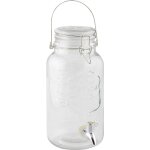 Distributeur boisson avec couvercle a rabat en verre