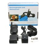 Dotoponshock rechargeable et impermable vibra lcd tlcommande electrique pet dog training collar