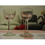 Duo deverres a liqueur a pied motif pomme