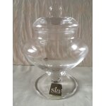 Elegante bonbonnire raffine de marque sia - neuve - en verre
