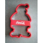 Emporte - pi�ce fer & silicone rouge forme p�re - no�l coca - cola santa