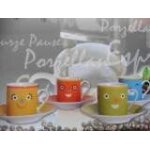 Ens. 4 tasses expresso porcelaine