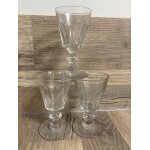 Ensemble de 3 verres a vin cuit - style caton